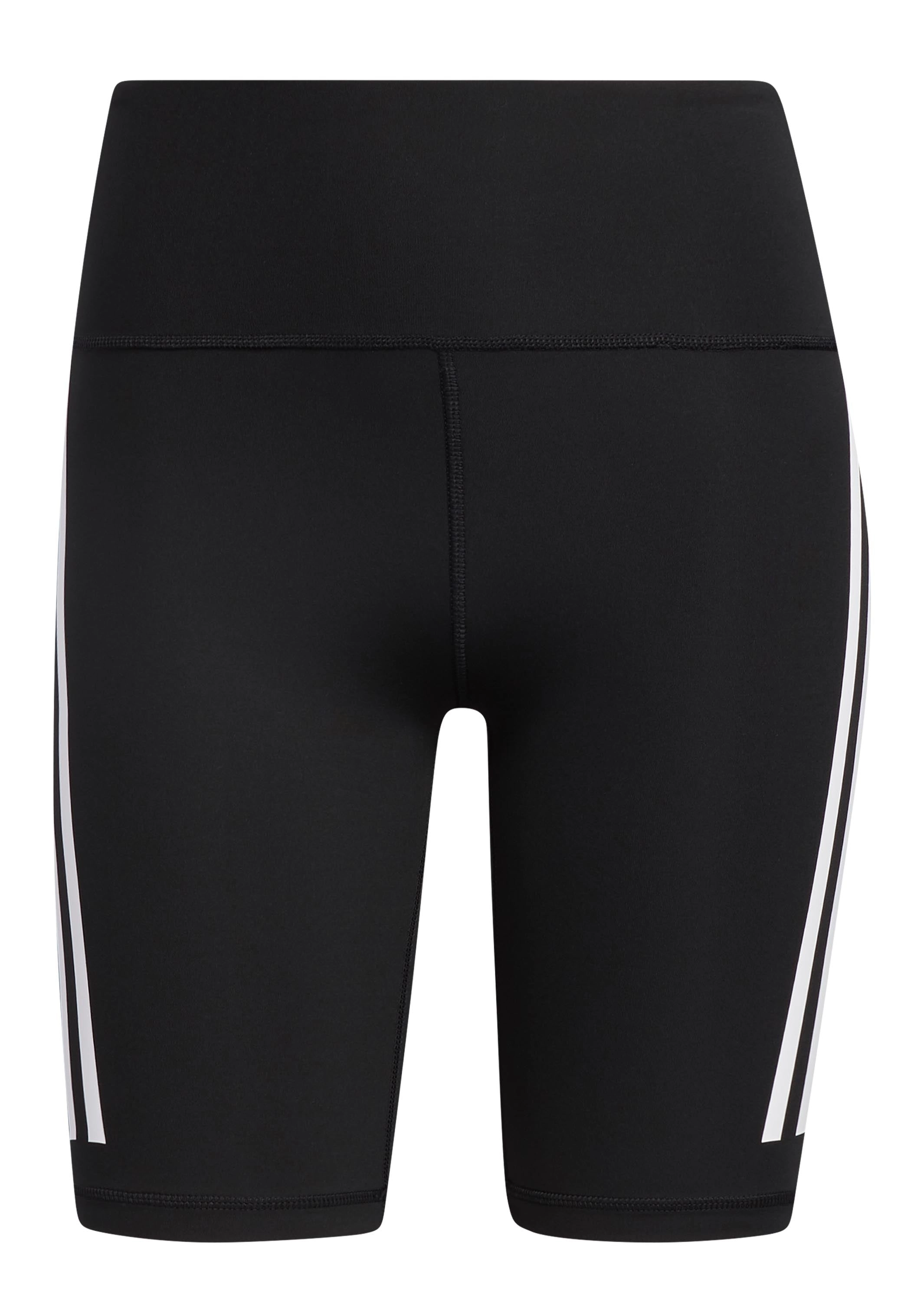 Adidas Womens Optime Trainicons 3-Stripes Bike Short Leggings