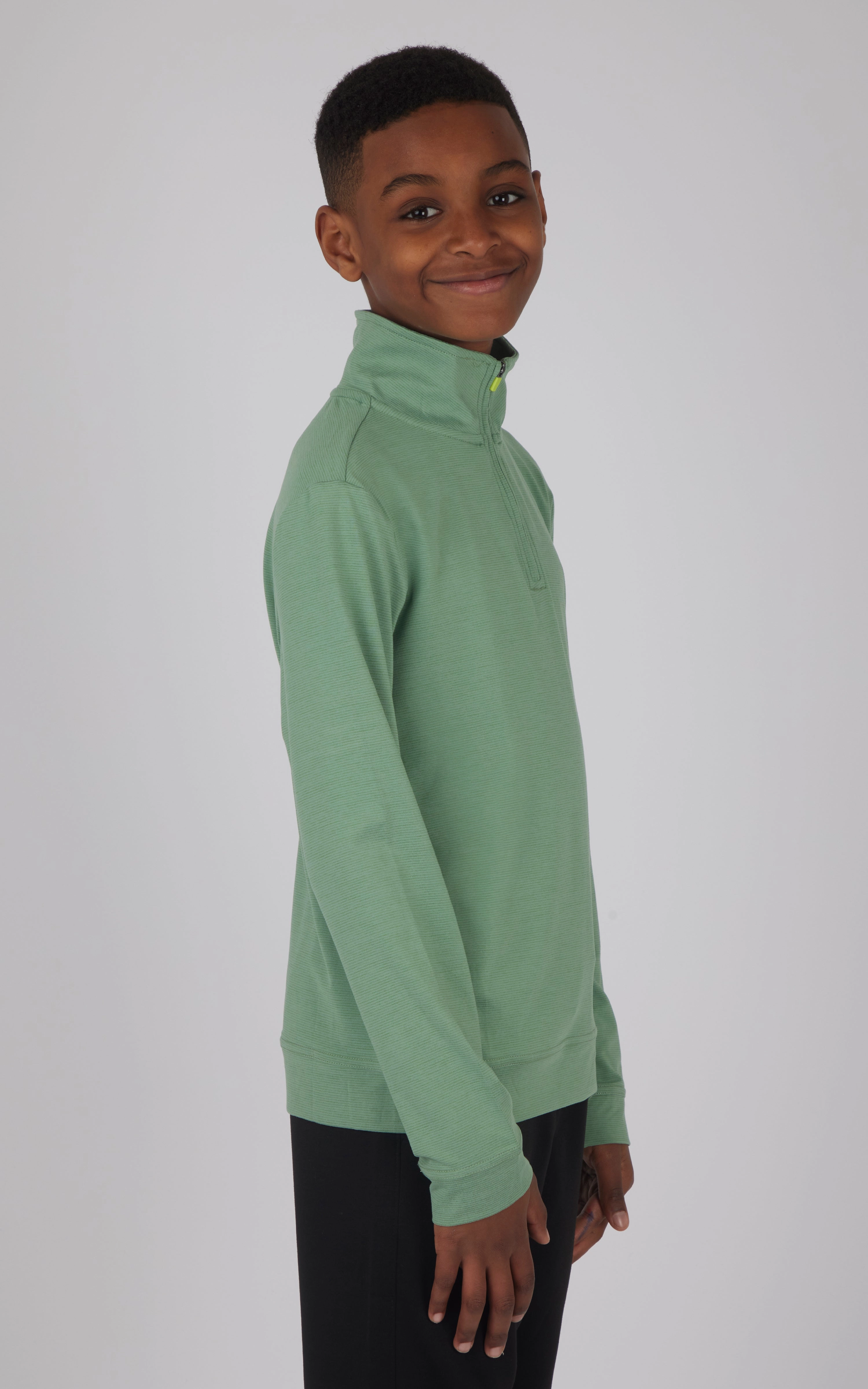 Boys Quarter Zip Pullover Sweatshirt
