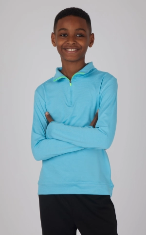 Boys Quarter Zip Pullover Sweatshirt