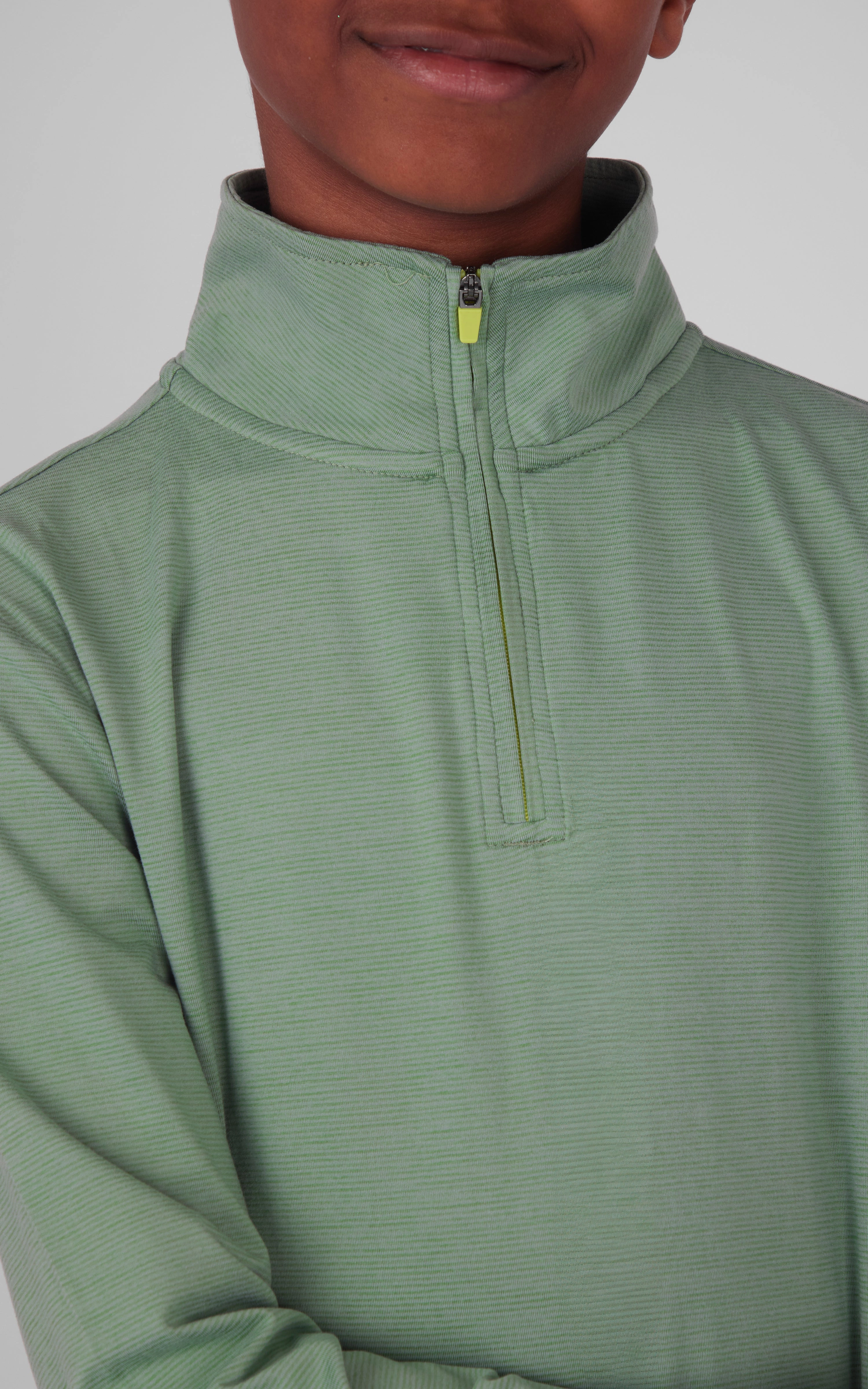 Boys Quarter Zip Pullover Sweatshirt