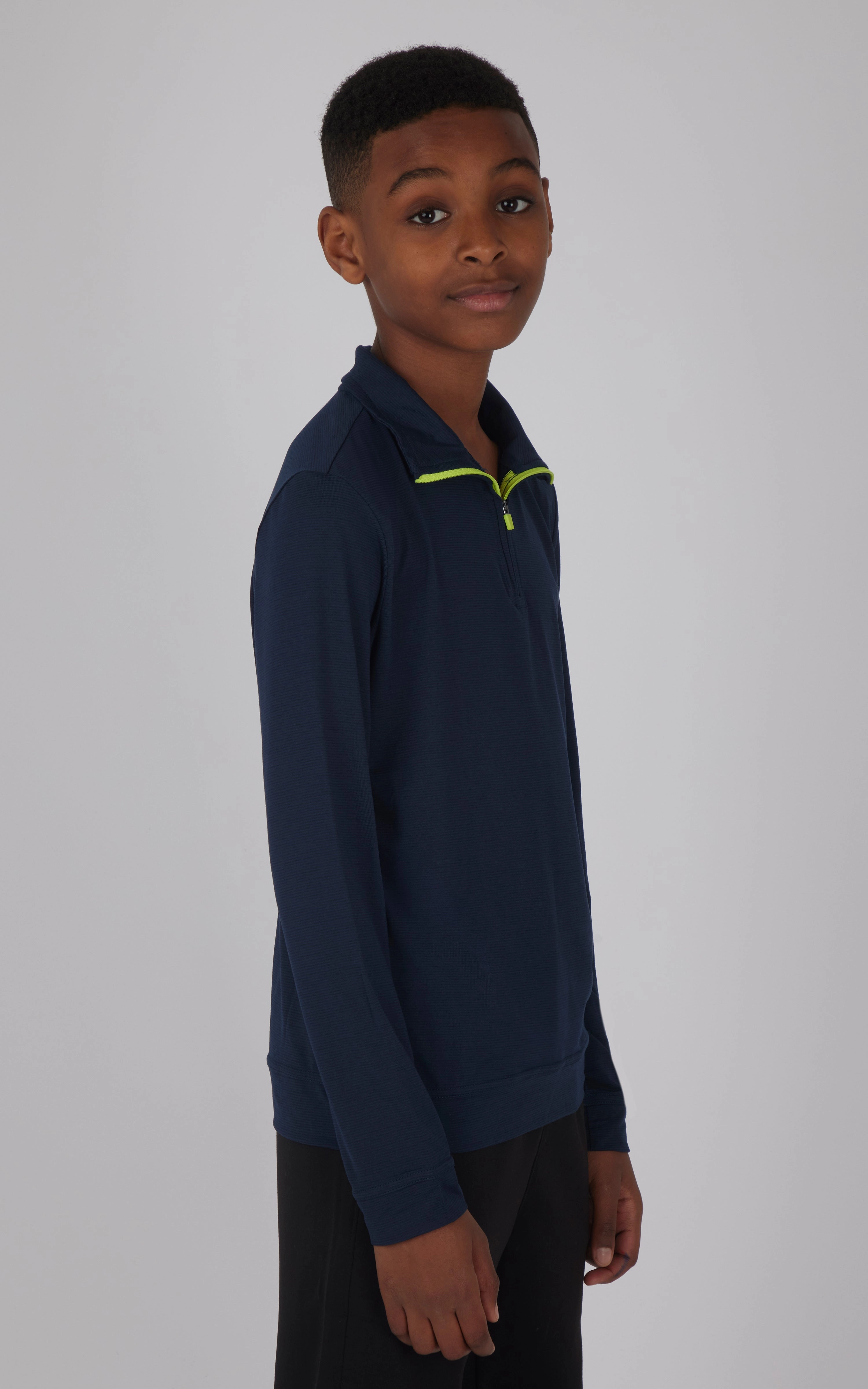 Boys Quarter Zip Pullover Sweatshirt