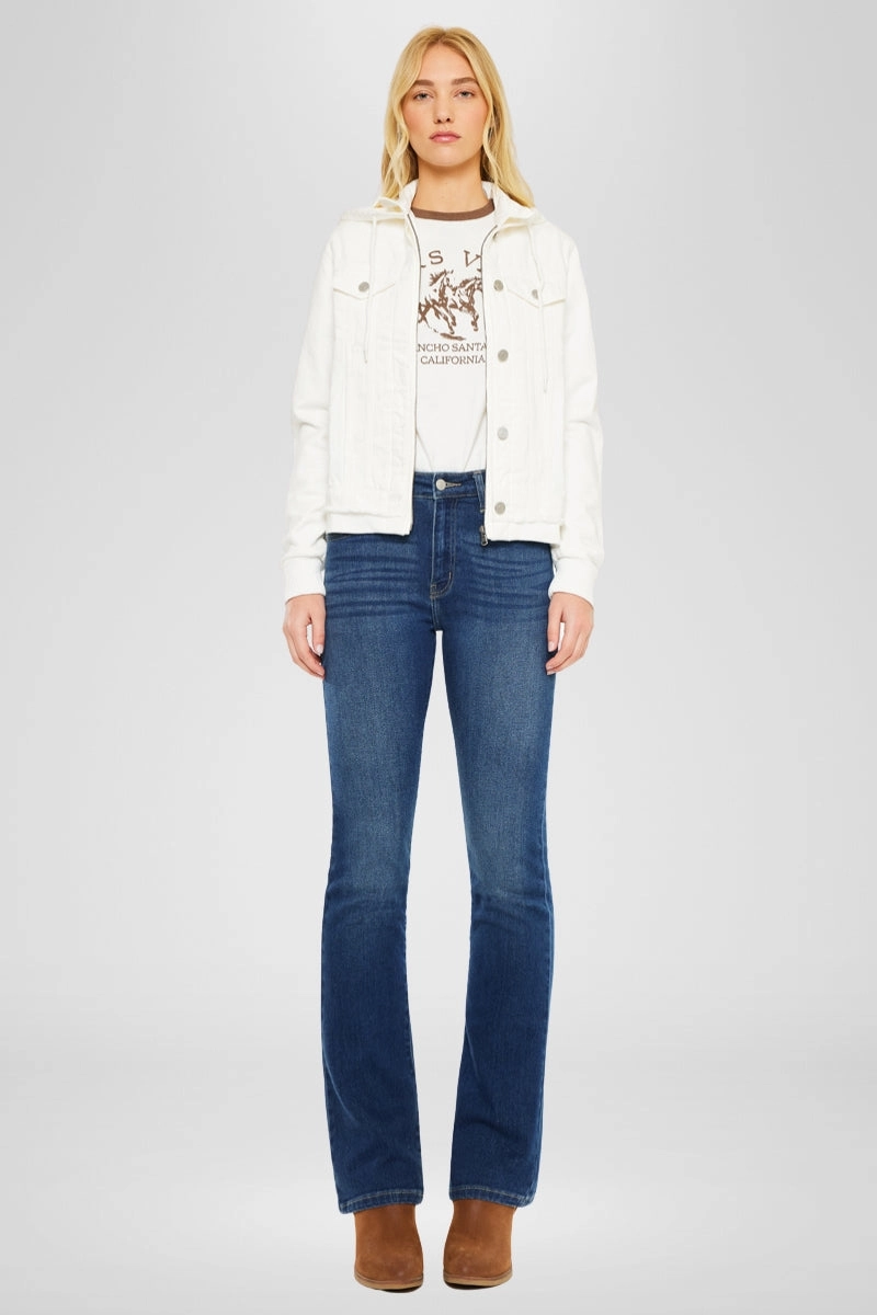 Eleni Denim Hoodie Jacket