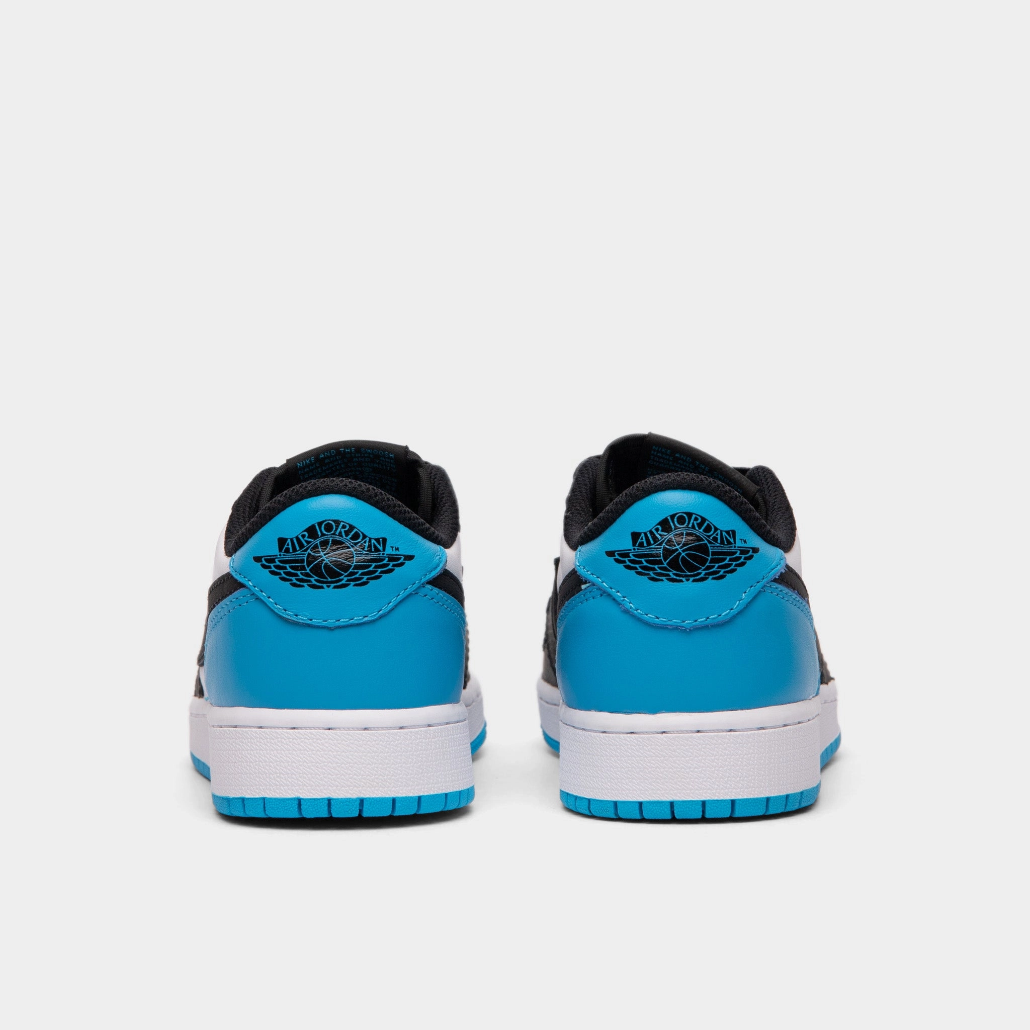 Jordan 1 Low OG GS White / Dk Powder Blue - Black
