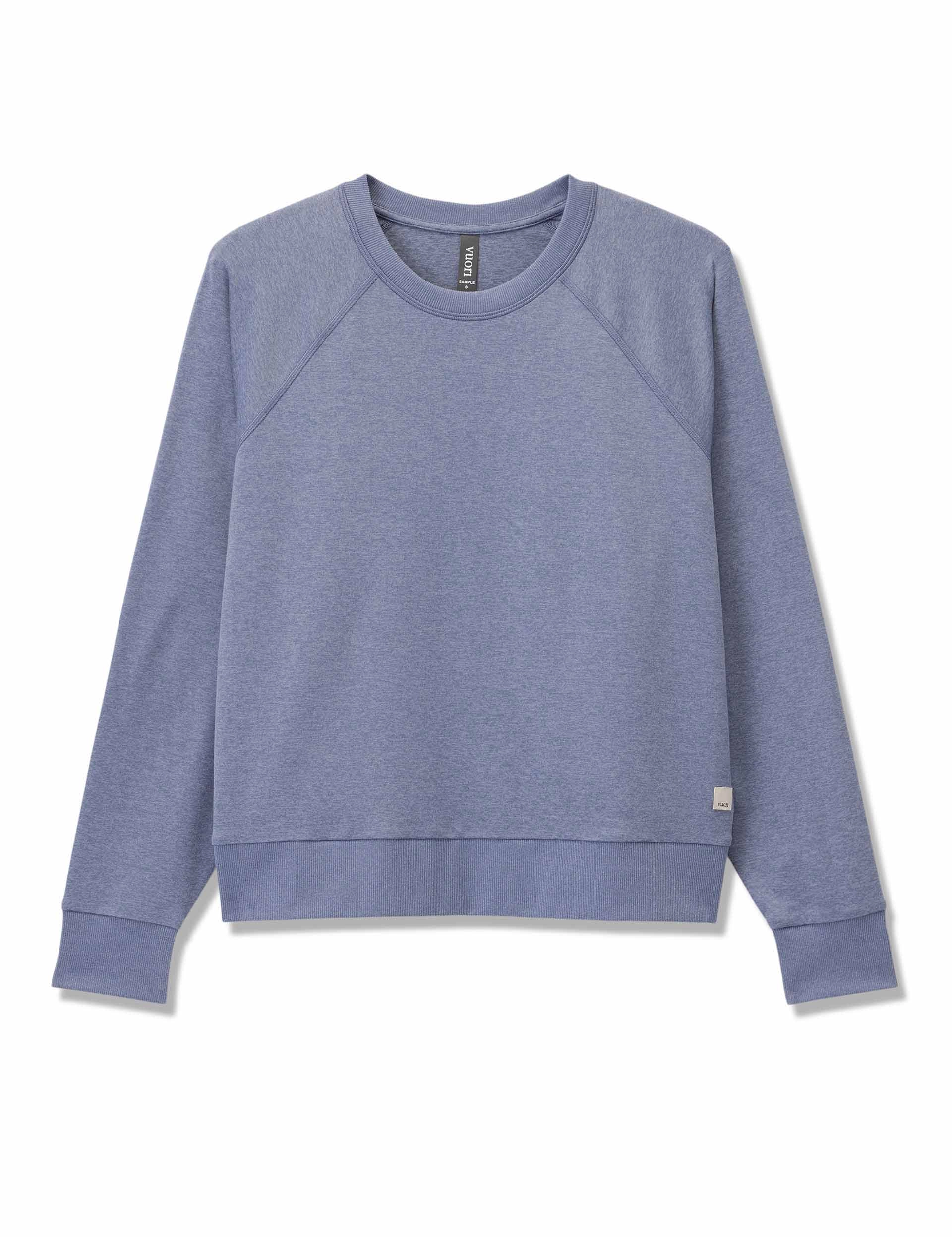 Long Sleeve Halo Crew - Blue Heron Heather