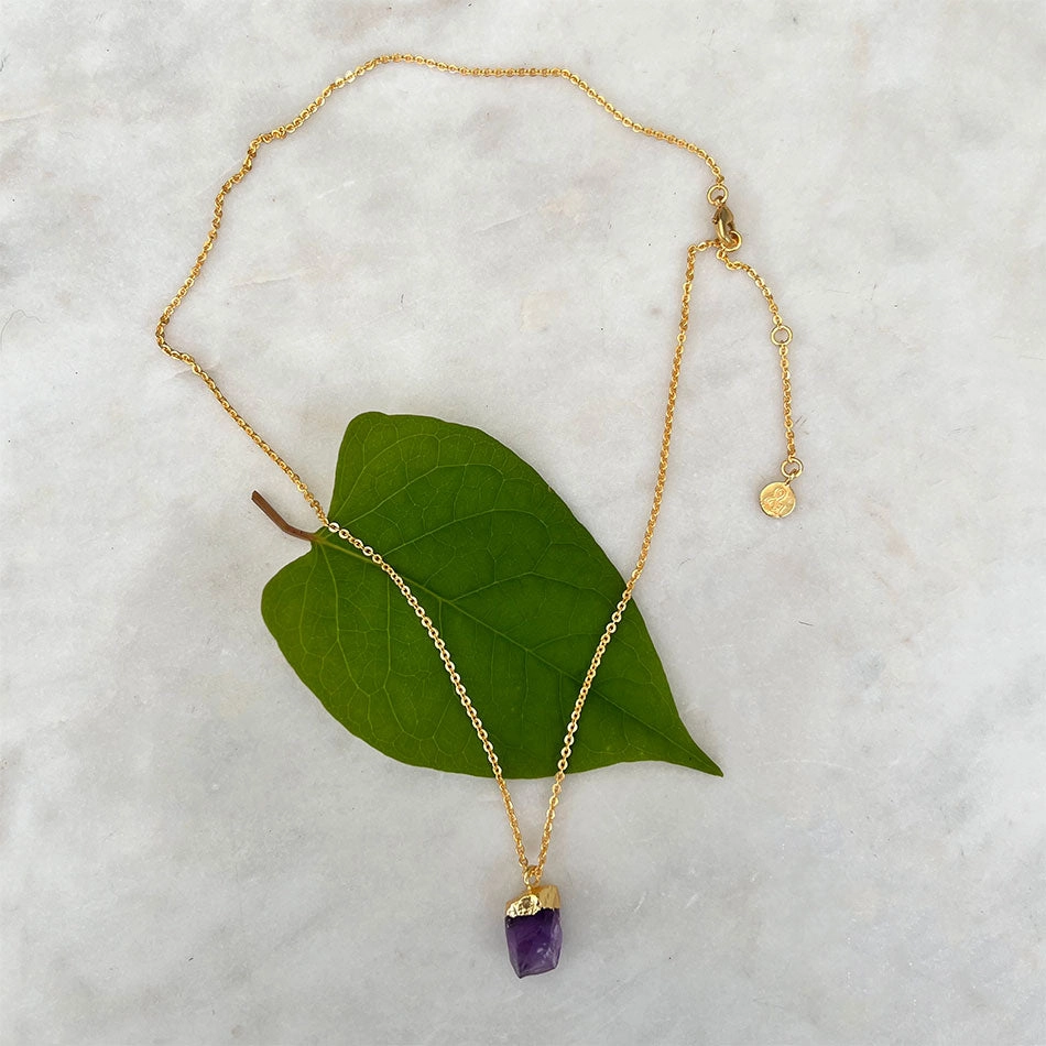 Natural Amethyst Necklace, India
