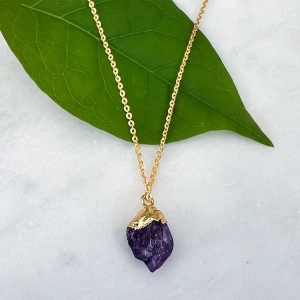 Natural Amethyst Necklace, India