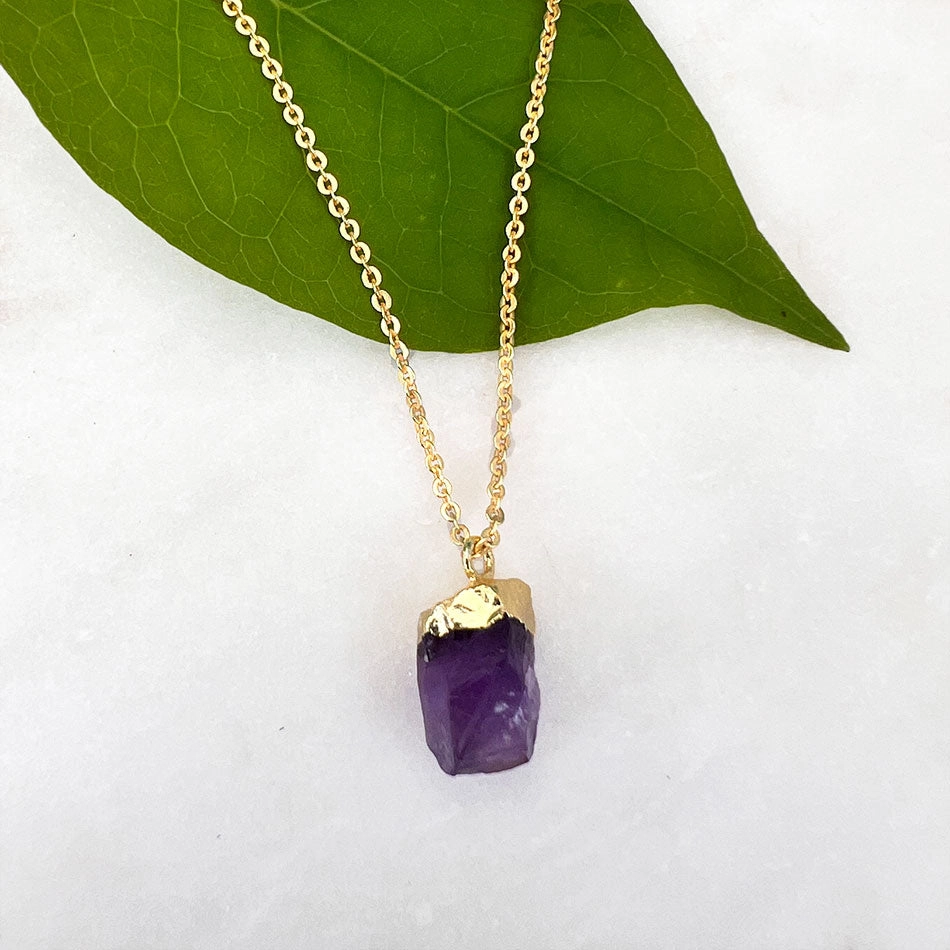 Natural Amethyst Necklace, India