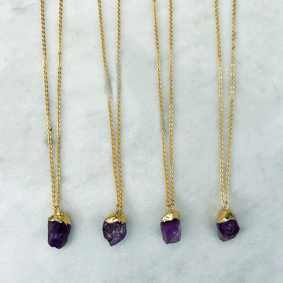 Natural Amethyst Necklace, India