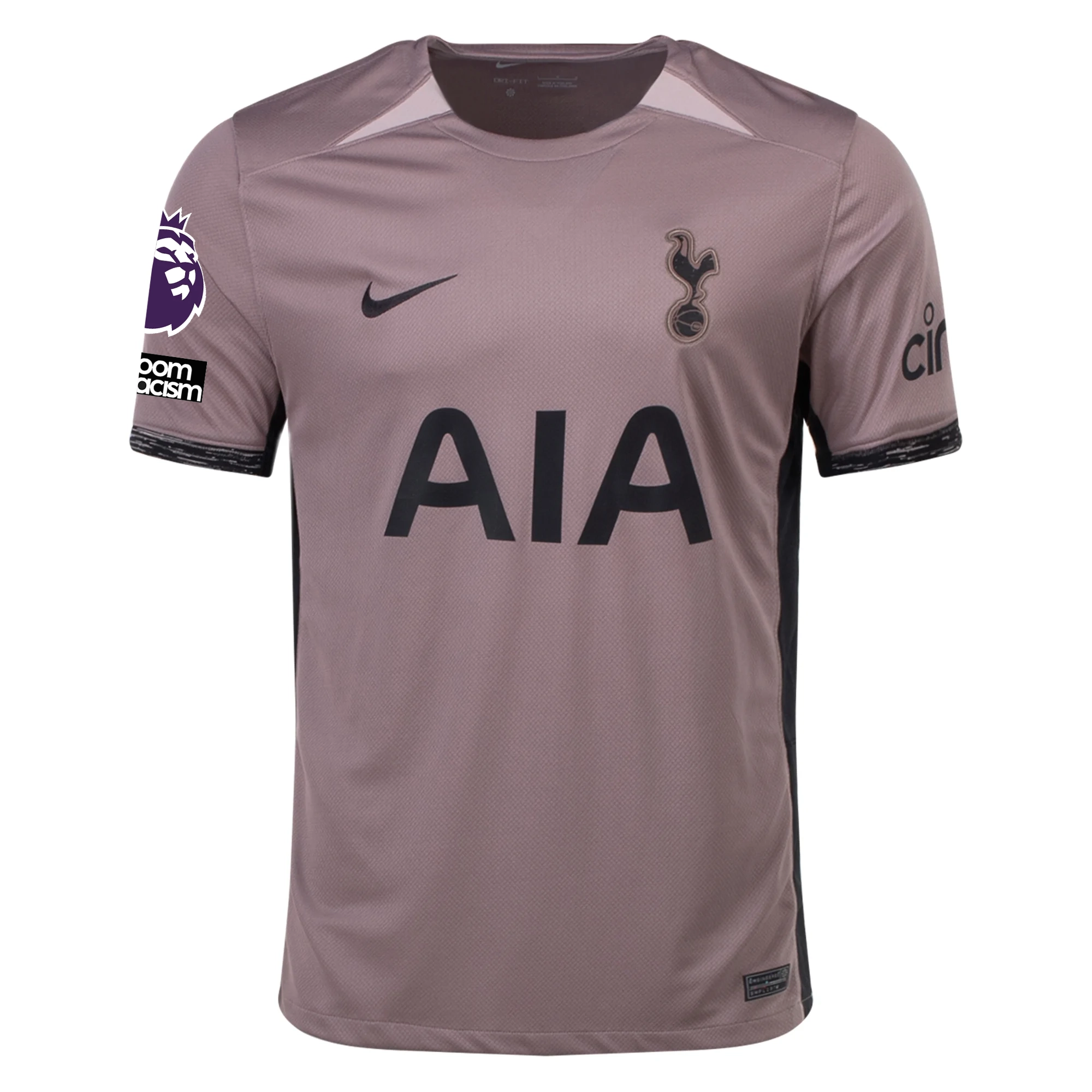 Nike Tottenham Ben Davies Third Jersey w/ EPL   No Room For Racism Patches 23/24 (Taupe Haze/Diffused Taupe)