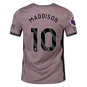 Nike Tottenham James Maddison Third Jersey w/ EPL   No Room For Racism Patches 23/24 (Taupe Haze/Diffused Taupe)