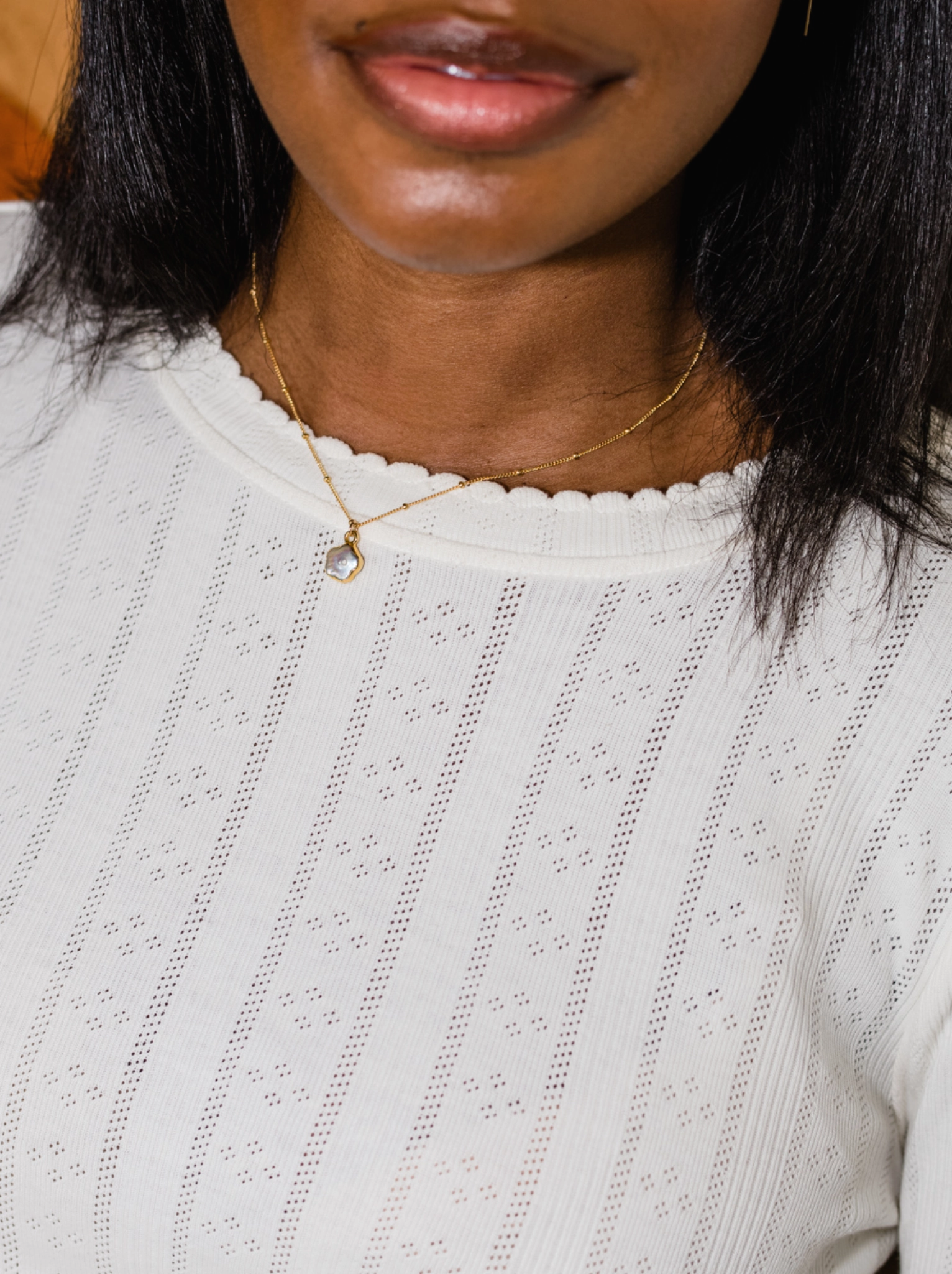 Pearl Flower Necklace
