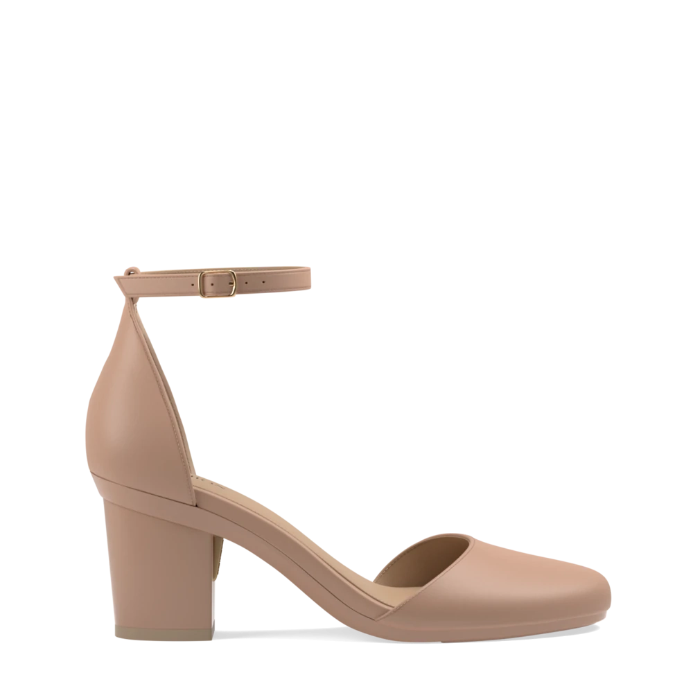 The Jocelyn - Latte Leather 3 Block - FINAL SALE