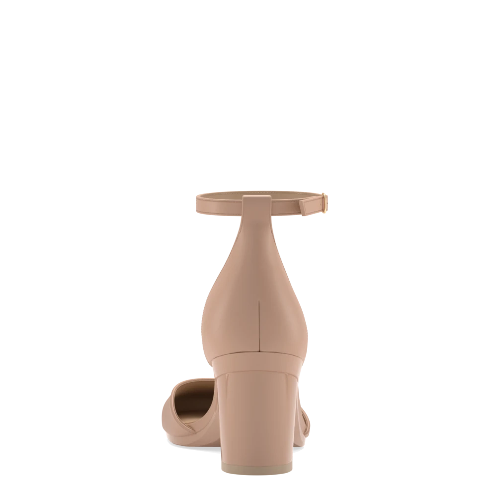 The Jocelyn - Latte Leather 3 Block - FINAL SALE