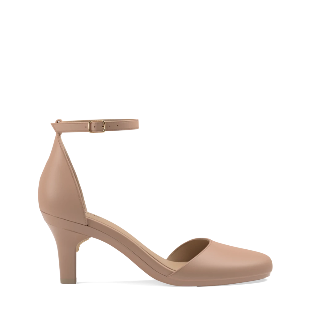 The Jocelyn - Latte Leather 3 Stiletto - FINAL SALE
