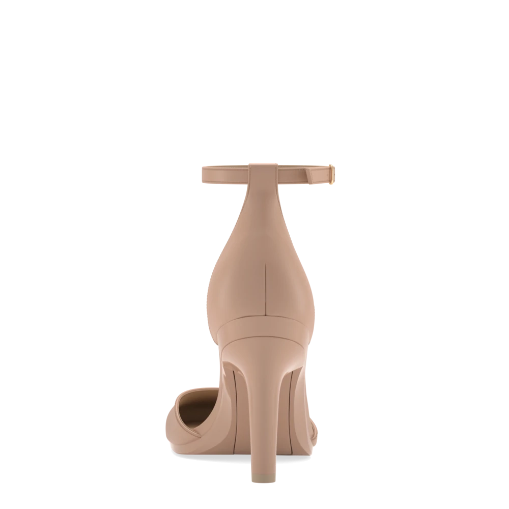 The Jocelyn - Latte Leather 4 Stiletto - FINAL SALE