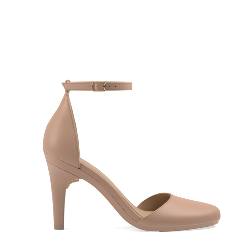 The Jocelyn - Latte Leather 4 Stiletto - FINAL SALE