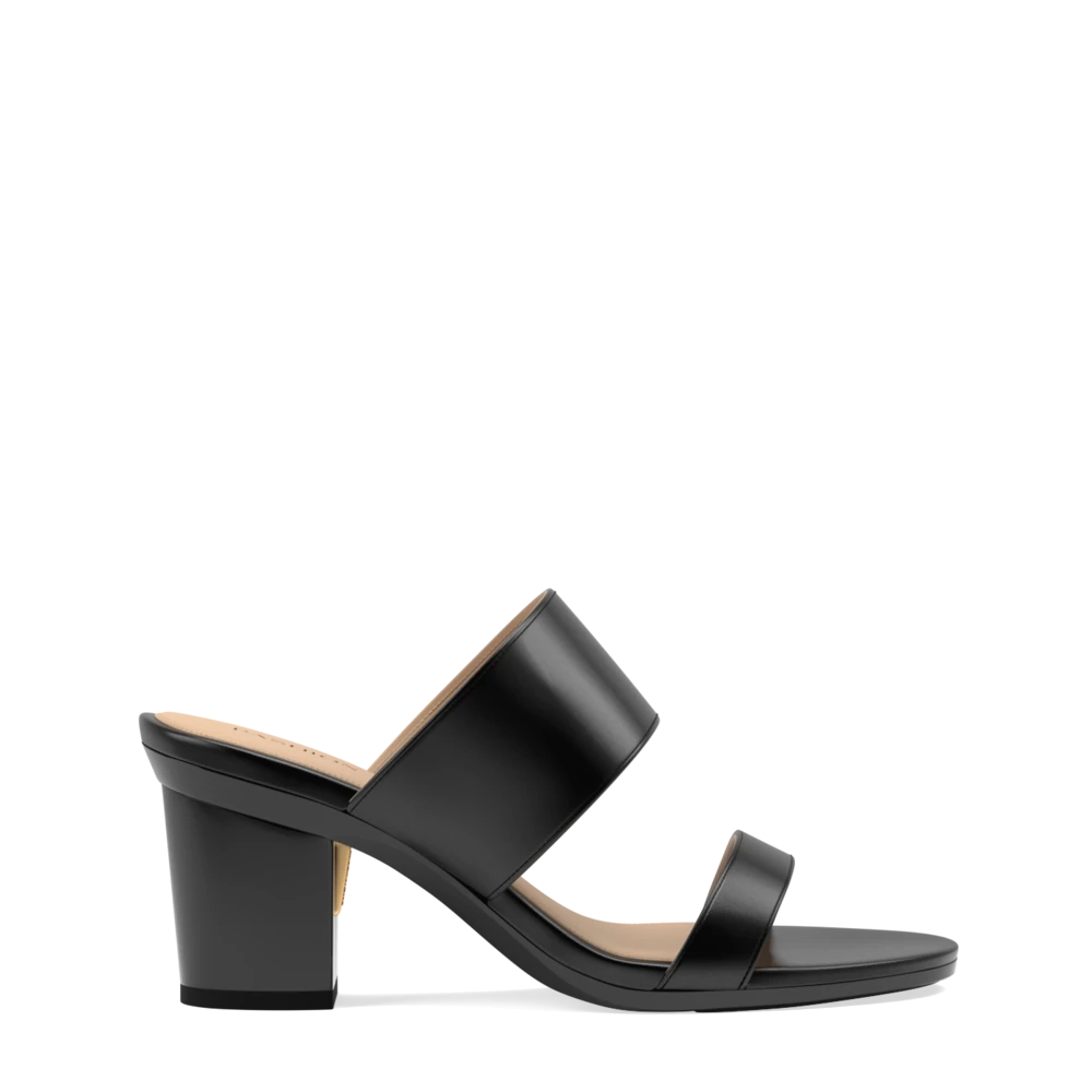 The Slide - Coal   Block Heel Kit 3 Coal