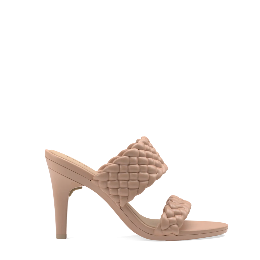 The Slide - Latte Braid   Stiletto Heel Kit 4 Latte - FINAL SALE