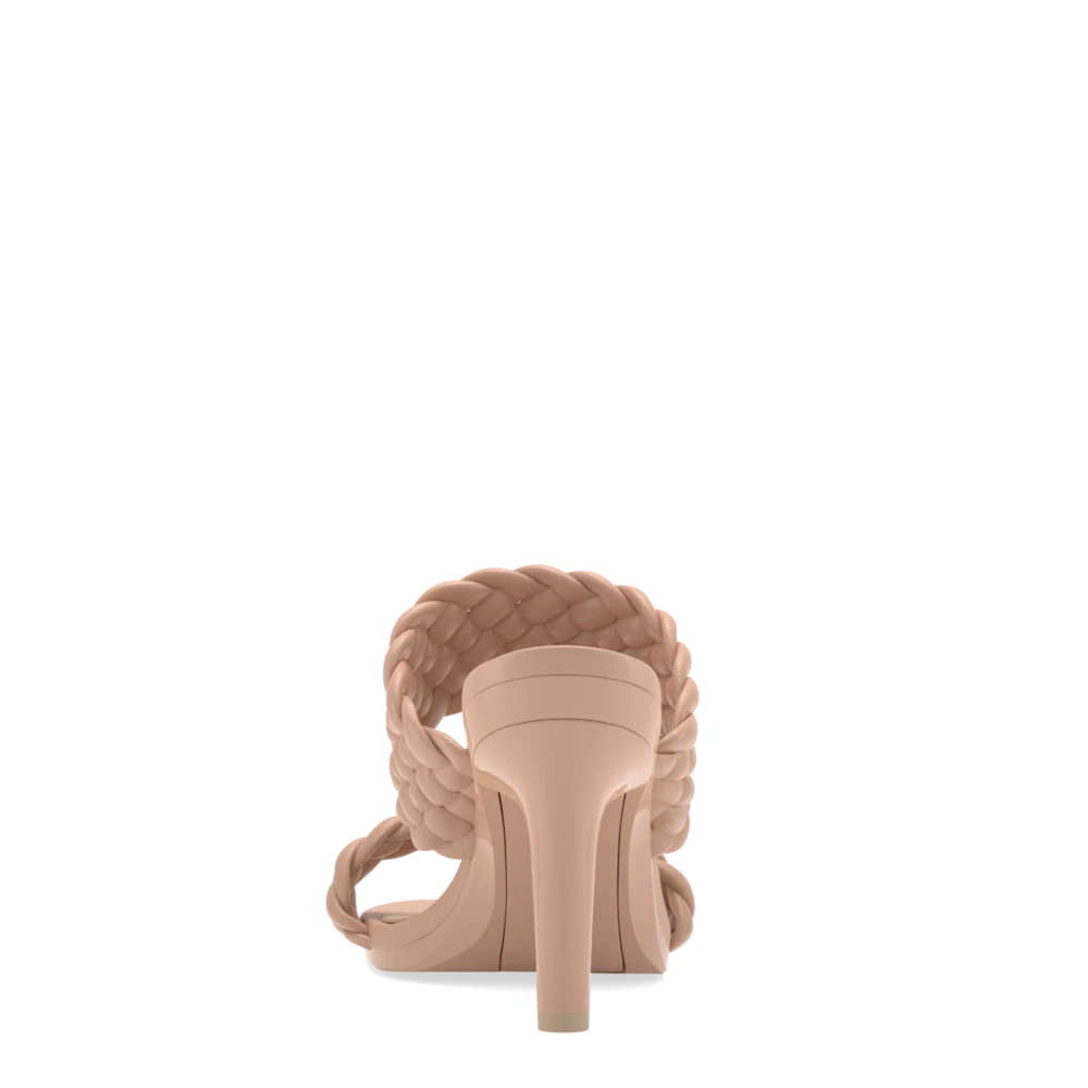 The Slide - Latte Braid   Stiletto Heel Kit 4 Latte - FINAL SALE
