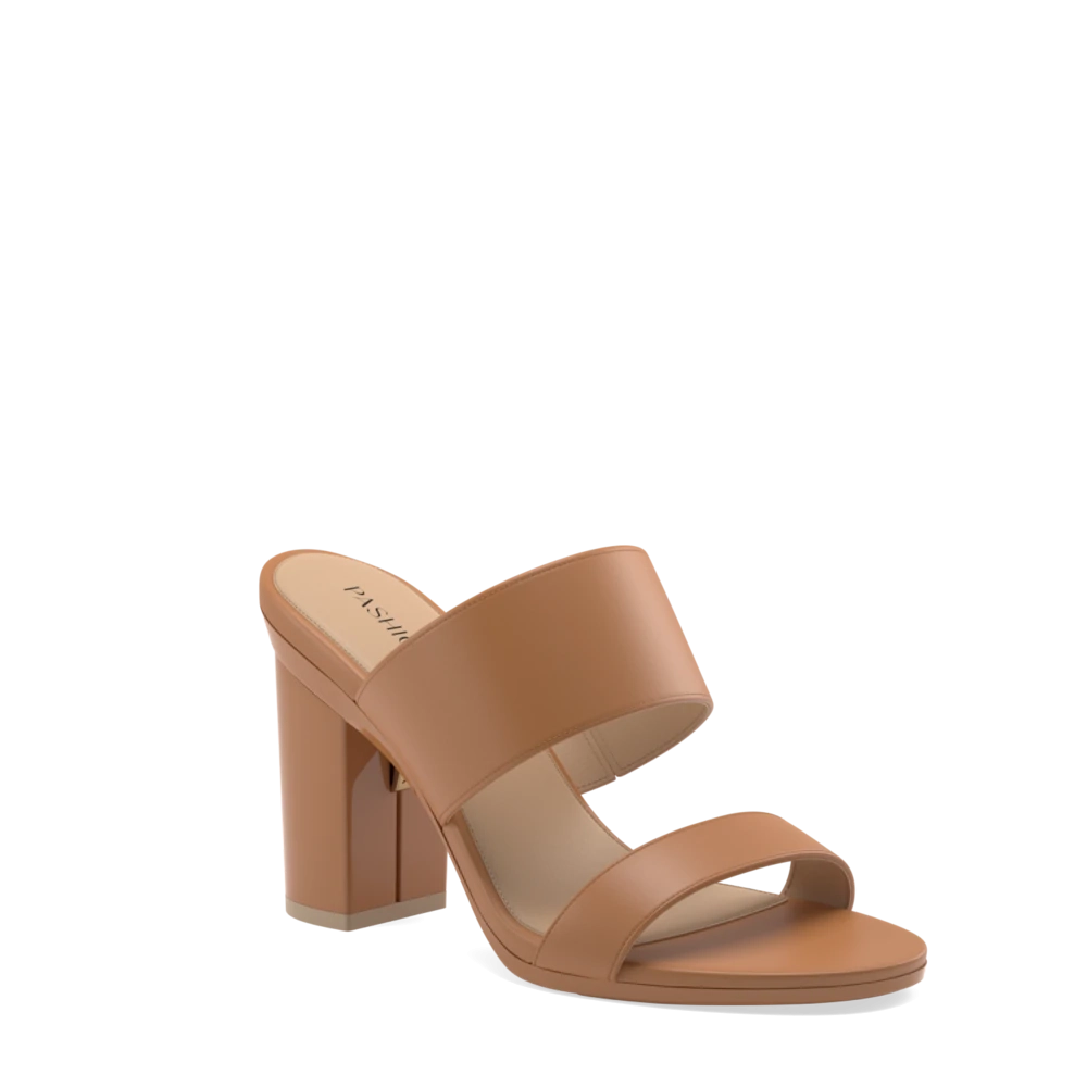 The Slide - Whiskey   Block Heel Kit 4 Whiskey