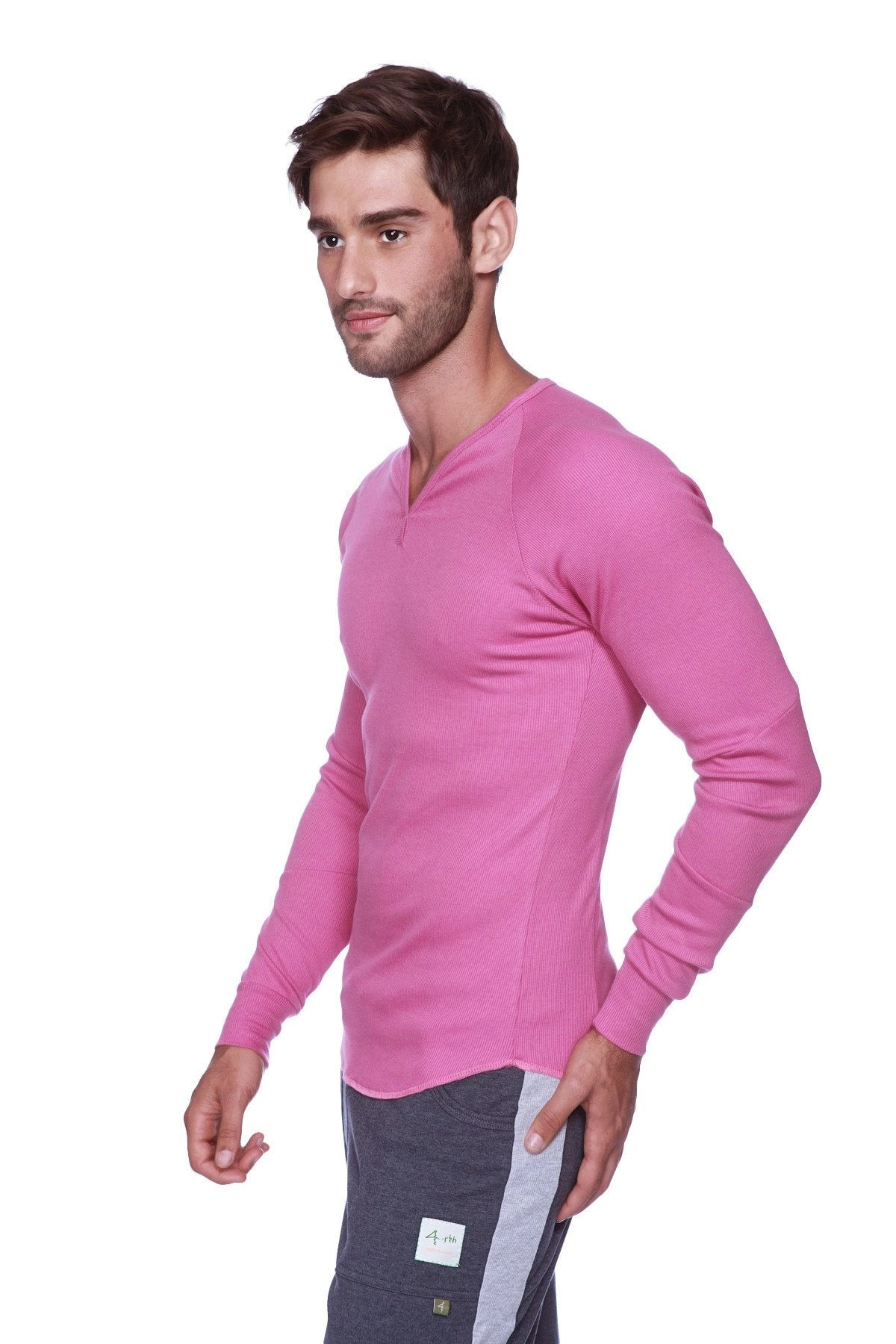 Thermal V-Neck Long Sleeve (Berry)