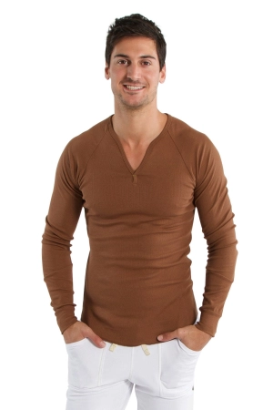 Thermal V-Neck Long Sleeve - Chocolate