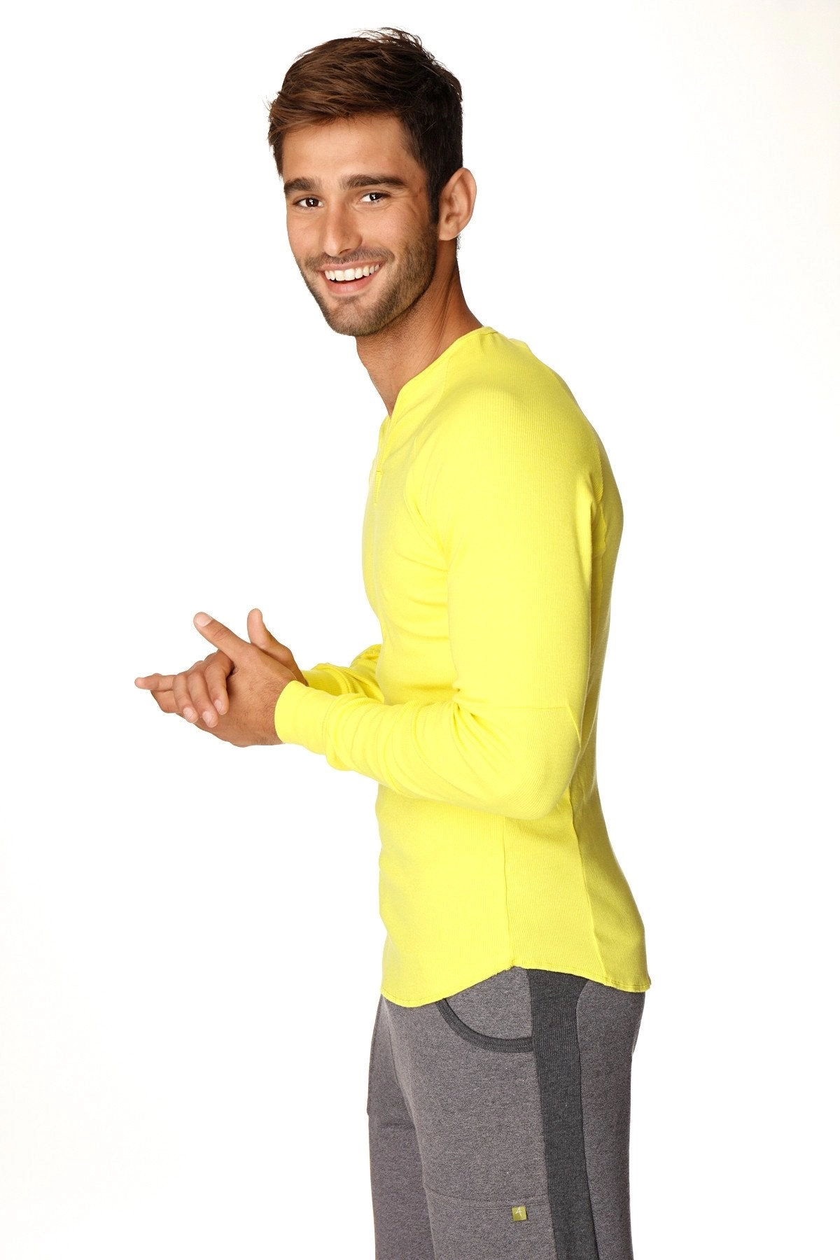 Thermal V-Neck Long Sleeve (Tropic Yellow)