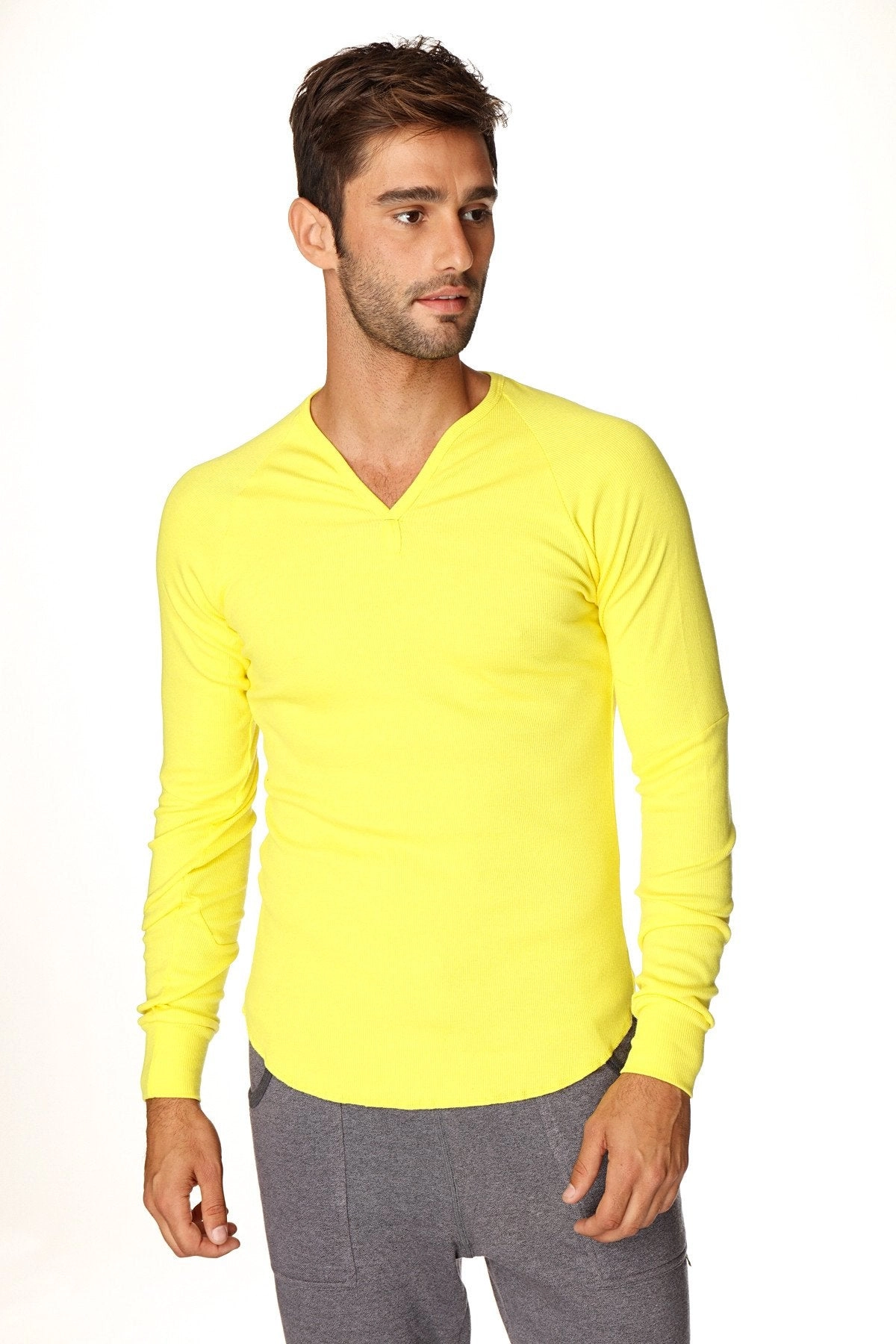 Thermal V-Neck Long Sleeve (Tropic Yellow)