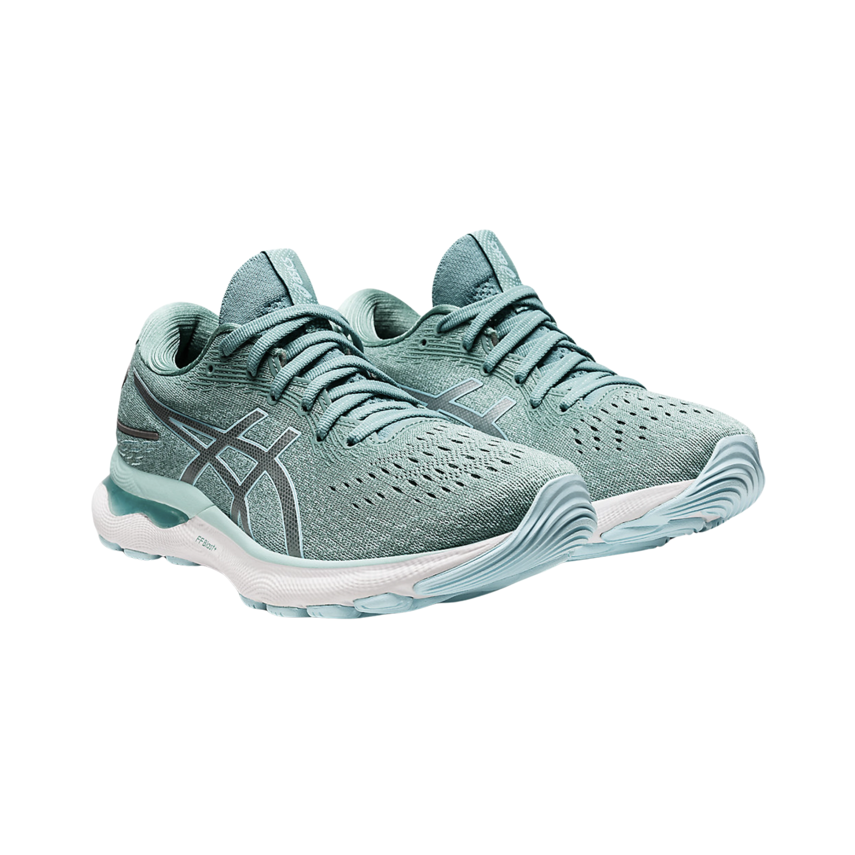 Women's Gel-Nimbus 24 - Sage/Clear Blue (B Width)