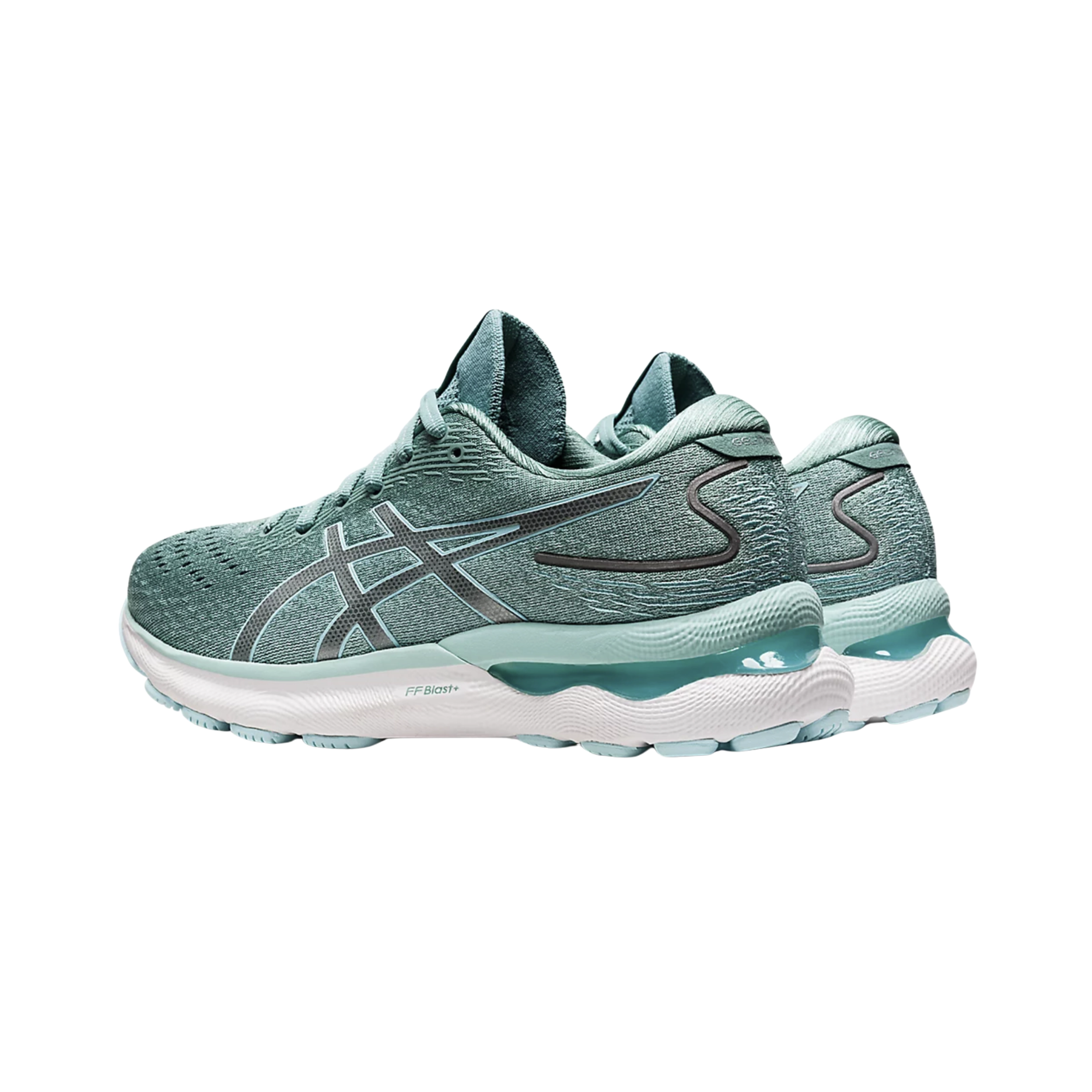 Women's Gel-Nimbus 24 - Sage/Clear Blue (B Width)